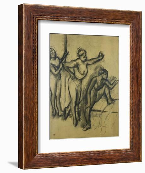 Three Dancers in Leotards; Trois Danseuses En Maillot, 1903-Edgar Degas-Framed Giclee Print