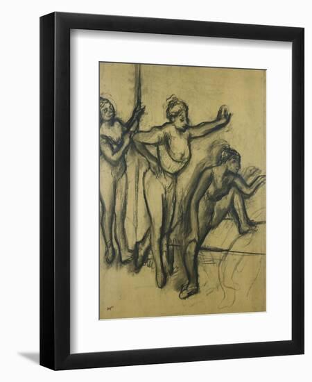 Three Dancers in Leotards; Trois Danseuses En Maillot, 1903-Edgar Degas-Framed Giclee Print