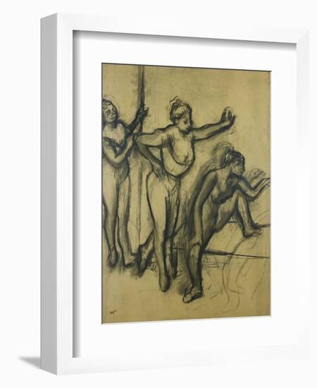 Three Dancers in Leotards; Trois Danseuses En Maillot, 1903-Edgar Degas-Framed Giclee Print