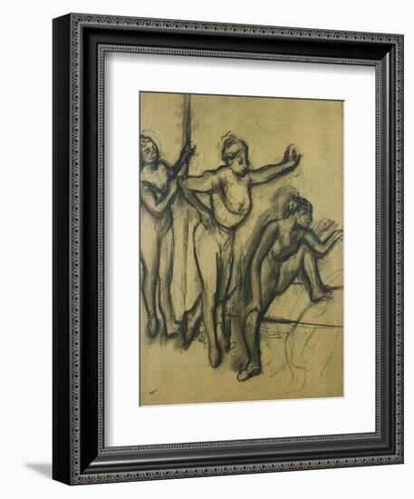 Three Dancers in Leotards; Trois Danseuses En Maillot, 1903-Edgar Degas-Framed Giclee Print