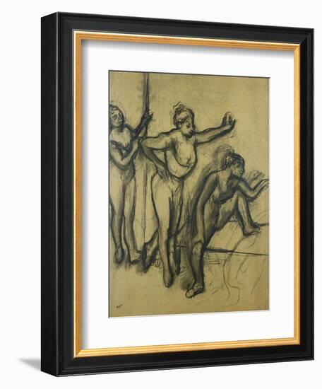 Three Dancers in Leotards; Trois Danseuses En Maillot, 1903-Edgar Degas-Framed Giclee Print