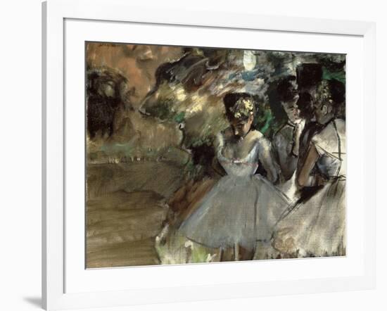 Three Dancers in the Wings-Edgar Degas-Framed Giclee Print