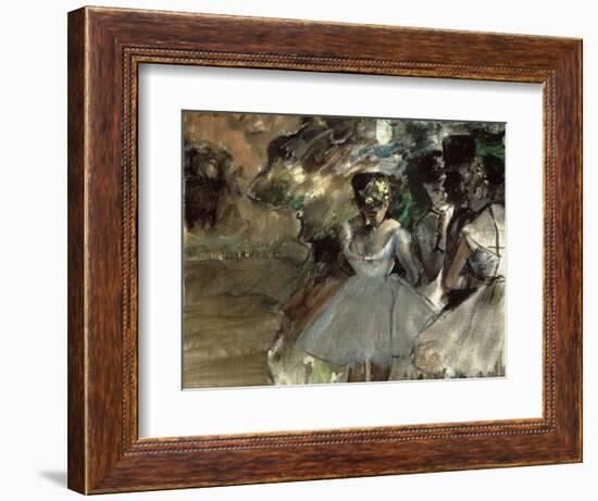 Three Dancers in the Wings-Edgar Degas-Framed Giclee Print