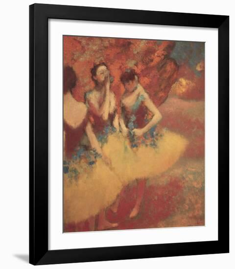 Three Dancers in Yellow Skirts, 1891-Edgar Degas-Framed Giclee Print