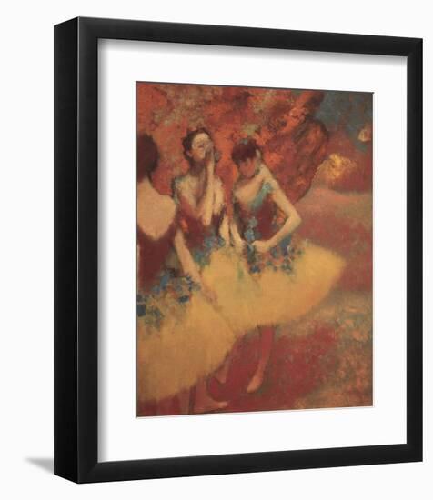 Three Dancers in Yellow Skirts, 1891-Edgar Degas-Framed Art Print