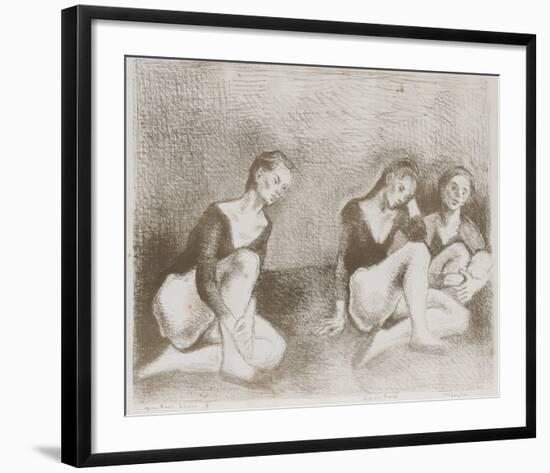 Three Dancers-Moses Soyer-Framed Collectable Print