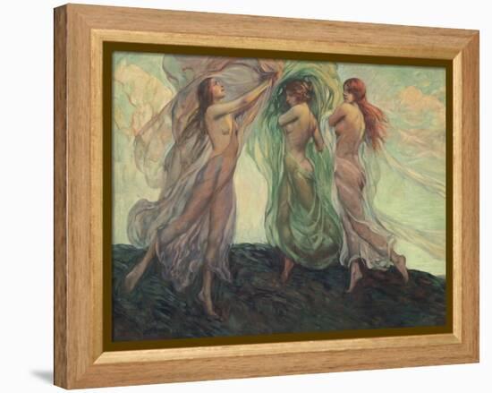 Three Dancers-Louis F. Berneker-Framed Premier Image Canvas