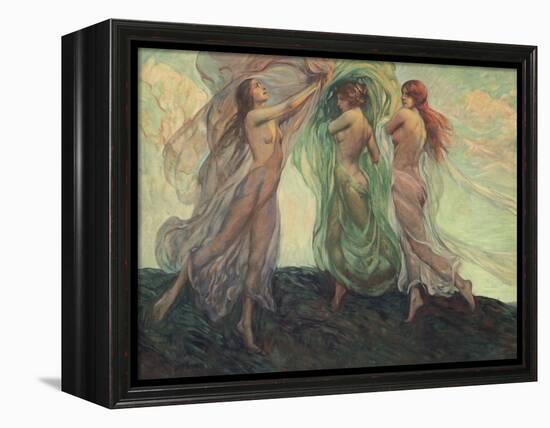 Three Dancers-Louis F. Berneker-Framed Premier Image Canvas