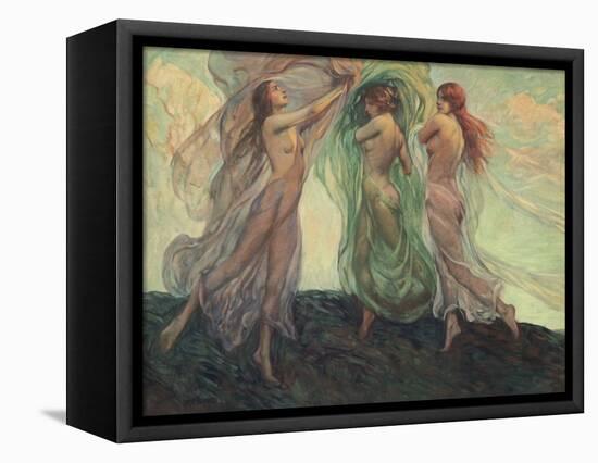 Three Dancers-Louis F. Berneker-Framed Premier Image Canvas