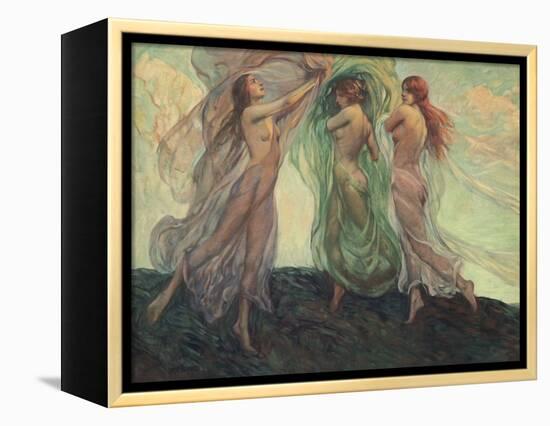 Three Dancers-Louis F. Berneker-Framed Premier Image Canvas