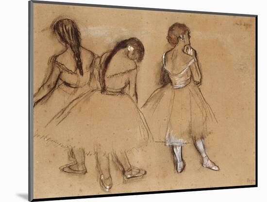 Three Dancers-Edgar Degas-Mounted Premium Giclee Print