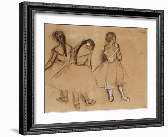 Three Dancers-Edgar Degas-Framed Giclee Print