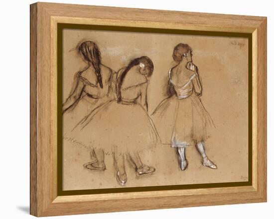 Three Dancers-Edgar Degas-Framed Premier Image Canvas