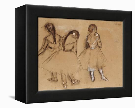 Three Dancers-Edgar Degas-Framed Premier Image Canvas