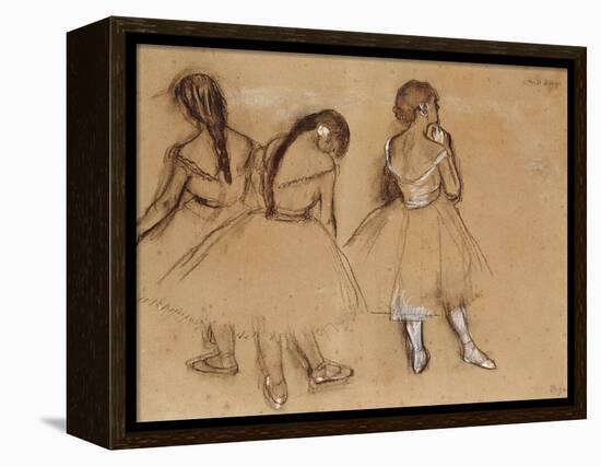 Three Dancers-Edgar Degas-Framed Premier Image Canvas