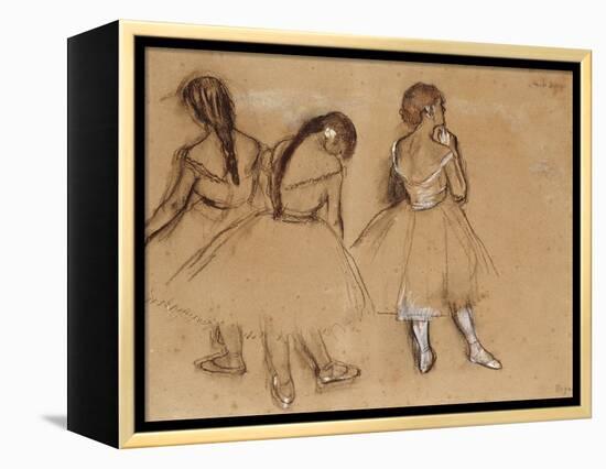 Three Dancers-Edgar Degas-Framed Premier Image Canvas