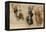 Three Dancing Figures and a Study of a Head-Leonardo da Vinci-Framed Premier Image Canvas