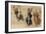 Three Dancing Figures and a Study of a Head-Leonardo da Vinci-Framed Giclee Print