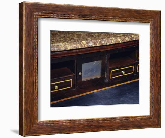 Three Drawer Commode with Rosewood and Kingwood Veneer Finish, 1770-1780, Italy, Detail-null-Framed Giclee Print