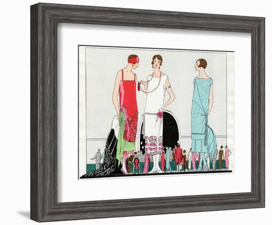 Three Dresses by Beer, Premet and Martial Et Armand--Framed Photographic Print