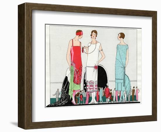 Three Dresses by Beer, Premet and Martial Et Armand--Framed Photographic Print