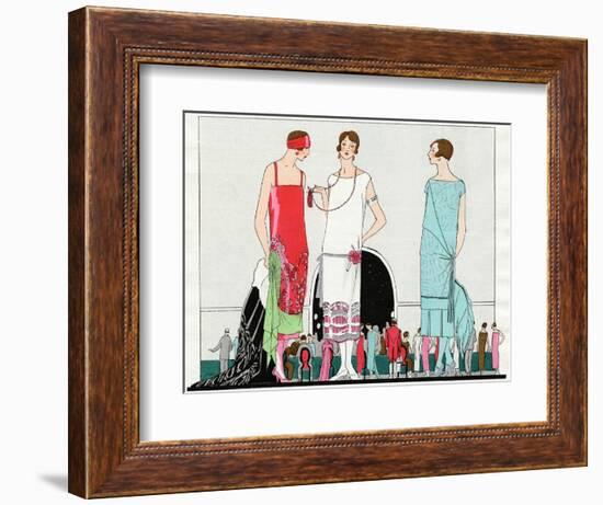 Three Dresses by Beer, Premet and Martial Et Armand--Framed Photographic Print