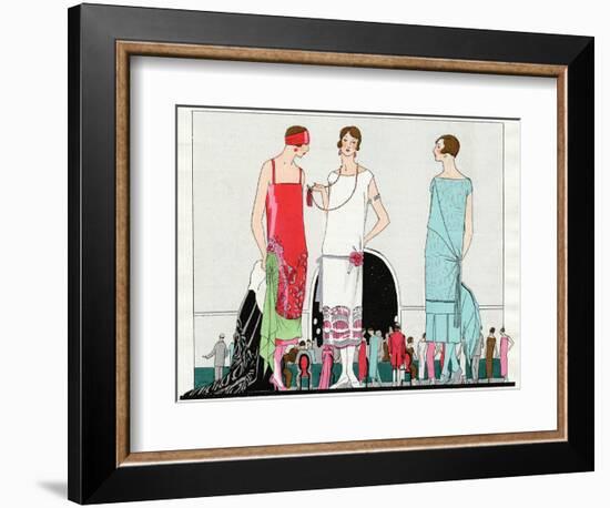 Three Dresses by Beer, Premet and Martial Et Armand--Framed Photographic Print
