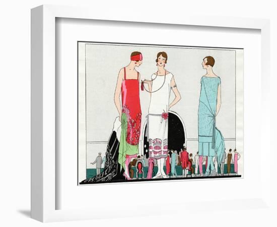 Three Dresses by Beer, Premet and Martial Et Armand--Framed Photographic Print