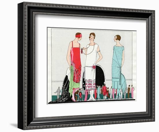 Three Dresses by Beer, Premet and Martial Et Armand-null-Framed Photographic Print