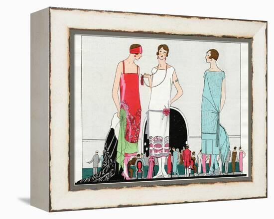 Three Dresses by Beer, Premet and Martial Et Armand-null-Framed Premier Image Canvas