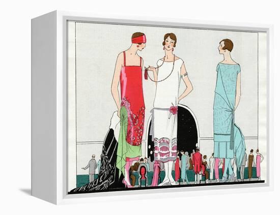 Three Dresses by Beer, Premet and Martial Et Armand-null-Framed Premier Image Canvas