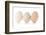 Three Eggs on White Background-Matt Freedman-Framed Photographic Print