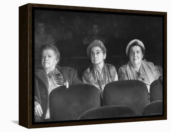 Three Elderly Ladies Watching "Carmen" in New York Theater-Yale Joel-Framed Premier Image Canvas