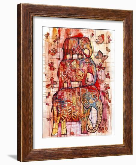 Three Elephants-Oxana Zaika-Framed Giclee Print