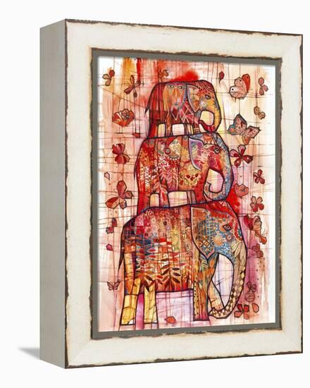 Three Elephants-Oxana Zaika-Framed Premier Image Canvas