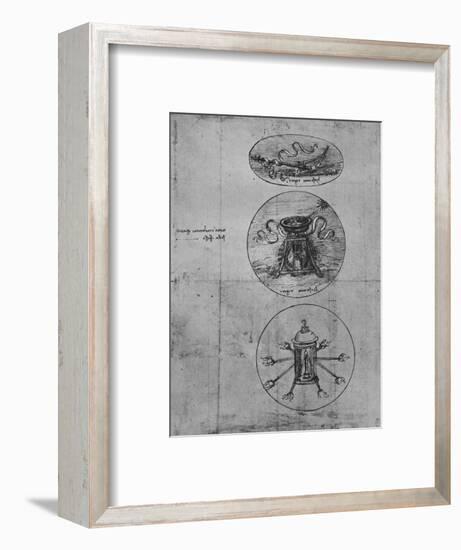 'Three Emblems', c1480 (1945)-Leonardo Da Vinci-Framed Giclee Print