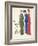 Three Empire Line Evening Coats from 'Les Robes De Paul Poiret' Pub. 1908 (Pochoir Print)-Paul Iribe-Framed Giclee Print