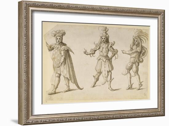 Three Fays, C.1611-Inigo Jones-Framed Giclee Print