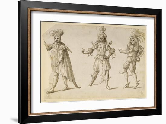 Three Fays, C.1611-Inigo Jones-Framed Giclee Print