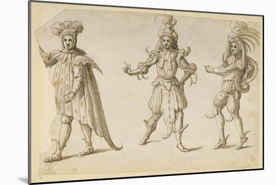 Three Fays, C.1611-Inigo Jones-Mounted Giclee Print