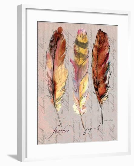 Three Feathers I-Gregory Gorham-Framed Art Print