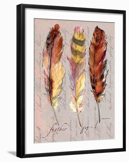 Three Feathers I-Gregory Gorham-Framed Art Print