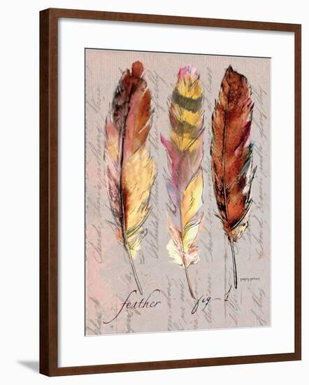 Three Feathers I-Gregory Gorham-Framed Art Print
