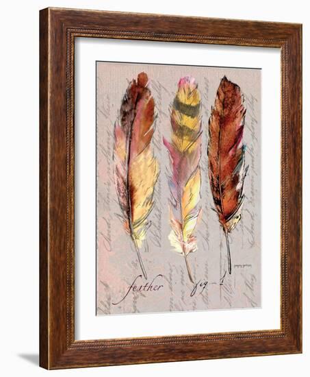 Three Feathers I-Gregory Gorham-Framed Art Print