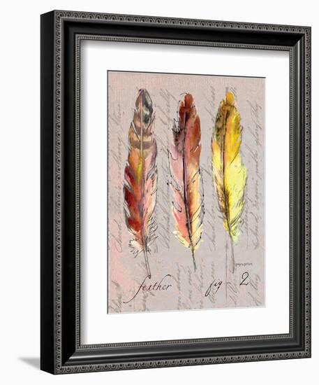 Three Feathers II-Gregory Gorham-Framed Premium Giclee Print