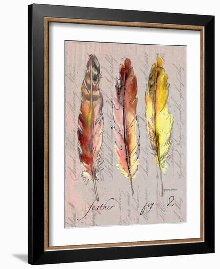 Three Feathers II-Gregory Gorham-Framed Art Print