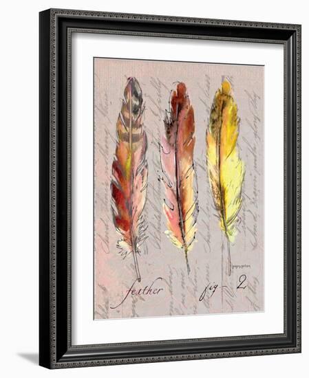 Three Feathers II-Gregory Gorham-Framed Art Print