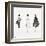 Three Female Fashion Figures, c. 1959-Andy Warhol-Framed Giclee Print