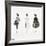 Three Female Fashion Figures, c. 1959-Andy Warhol-Framed Giclee Print