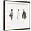 Three Female Fashion Figures, c. 1959-Andy Warhol-Framed Giclee Print